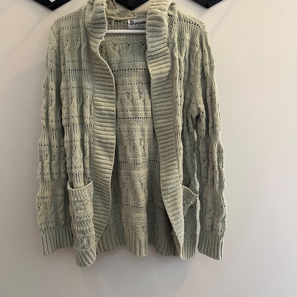 NO BOUNDARIES- Hooded Cocoon Cardigan, size M - Picture 2 of 5